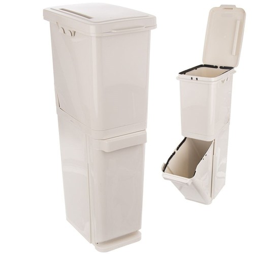 Poubelle empilable double - poubelle,