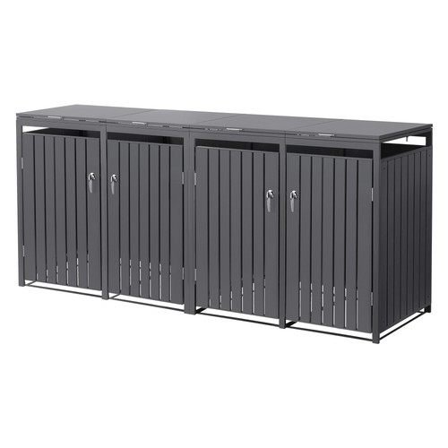Set abri poubelle double - 2x,